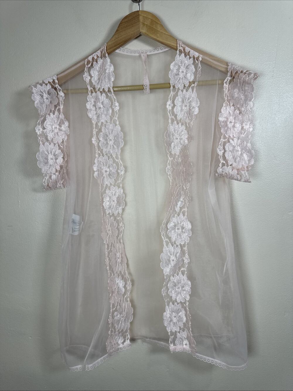 VTG Alana Gale Womens Sheer Lace Top Mesh Fairy Ethereal M Lingerie Y2K 90s